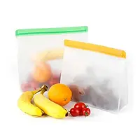 Многоразовые силиконовые пакеты для хранения продуктов Комплект 3шт, Многоразовые пакеты для овощей