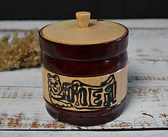 Бочонок для меду I Ємність для круп I Медовниця