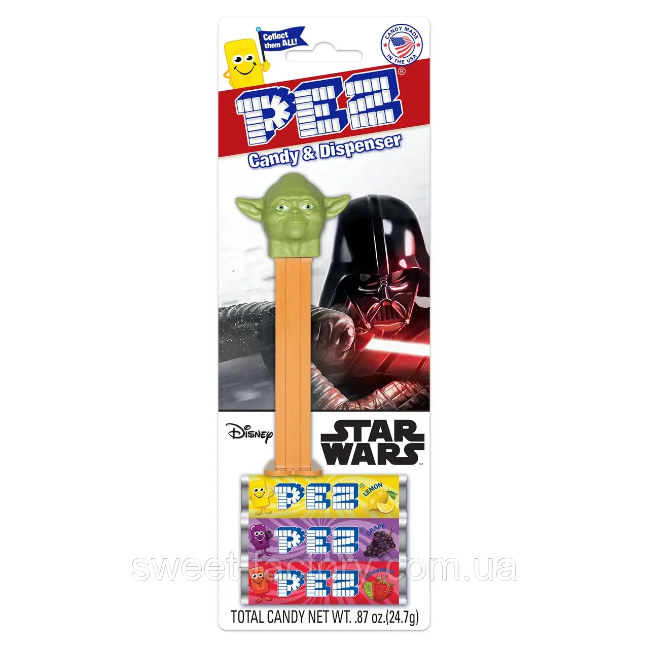 Диспенсер Pez Disney Star Wars Yoda 24g