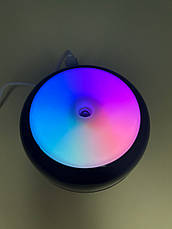 Ультразвуковий зволожувач повітря з підсвічуванням "DQ-107" Colorful Humidifier 300 мл, темно-сірий, фото 4