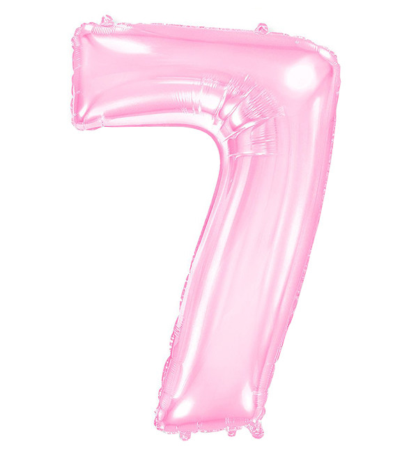 Кулька Цифра "7" (100 см), Іспанія, колір - рожевий