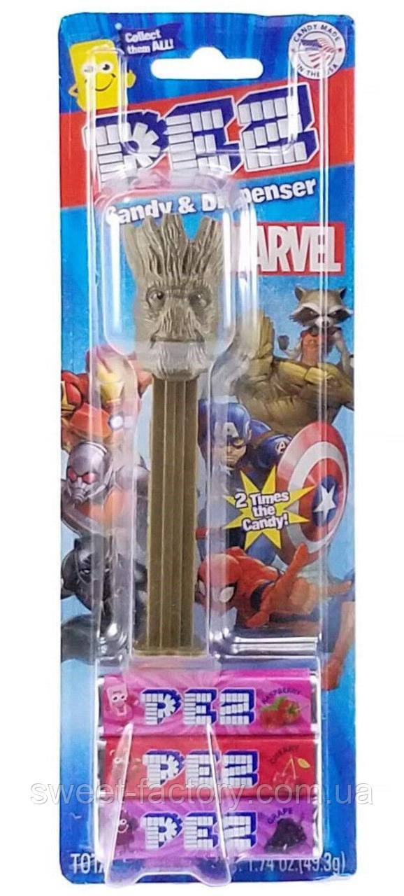 Диспенсер Pez Marvel Groot 24g