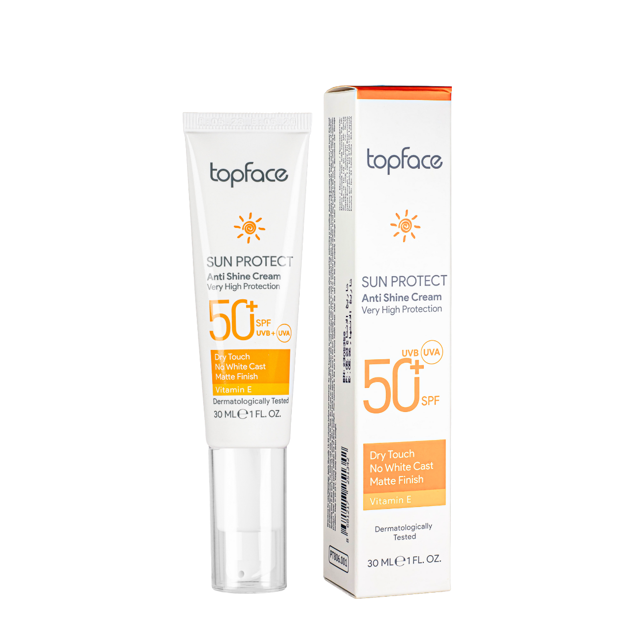 Сонцезахисний крем для обличчя з SPF 50+ Topface, 30 мл, фото 1