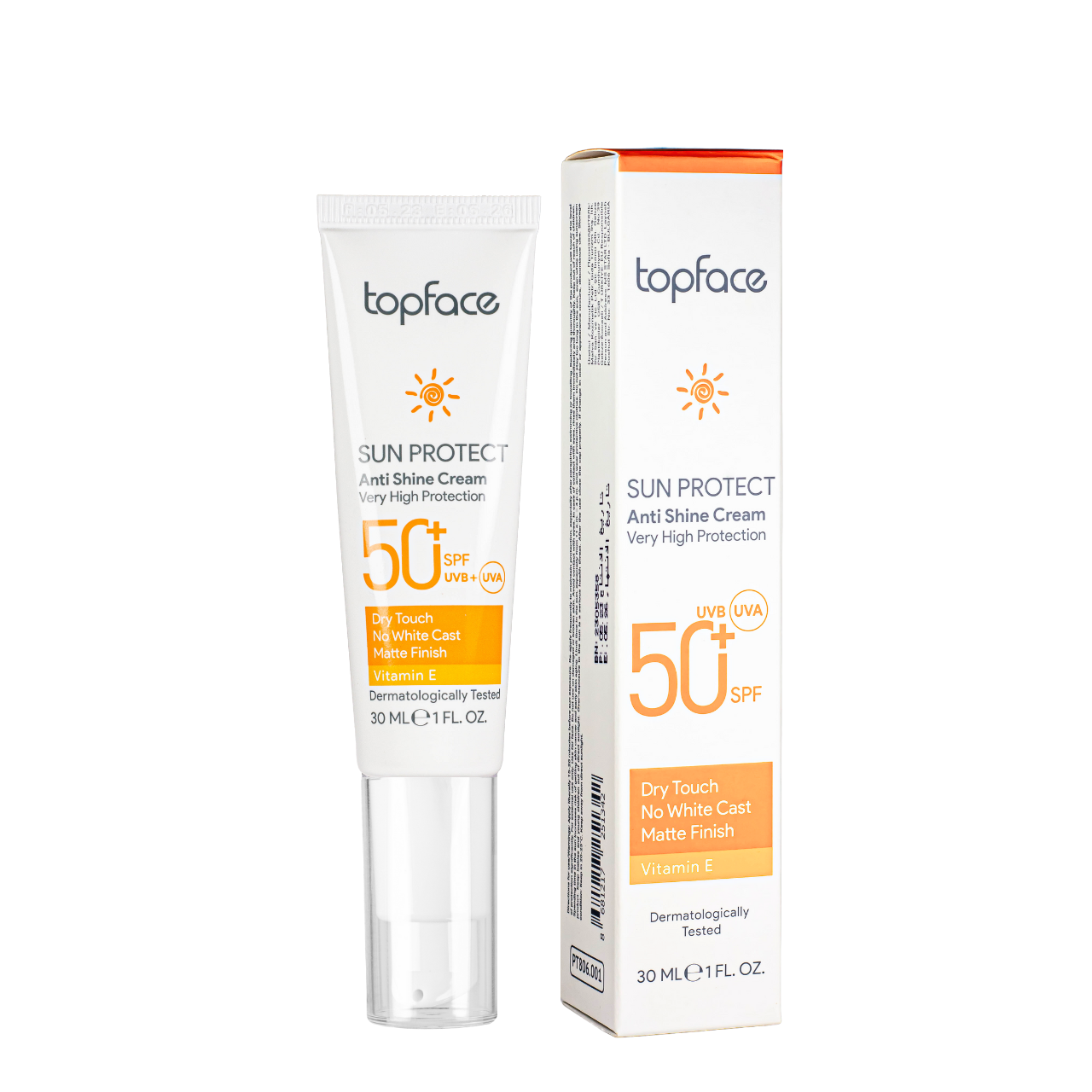 Сонцезахисний крем для обличчя Topface SPF 50+ 30 мл