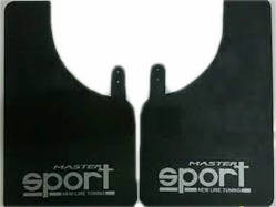Бризковики великі чорні - 2шт - "Master Sport" - 440х280 - м'які