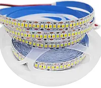 Світлодіодна стрічка smd 2835 240led/м 6000К 12v ip20 холодний білий на синьому термоскотчі