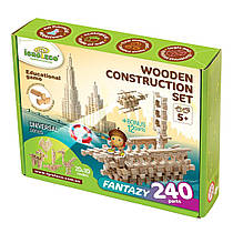 Конструктор дерев'яний для дітей Igroteco Фантазія 240 деталей (900033)