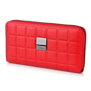 Гаманець жіночий шкіряний червоний Cnanel 742 RED, фото 1