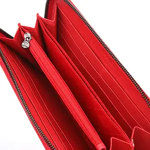 Гаманець жіночий шкіряний червоний Cnanel 742 RED, фото 2