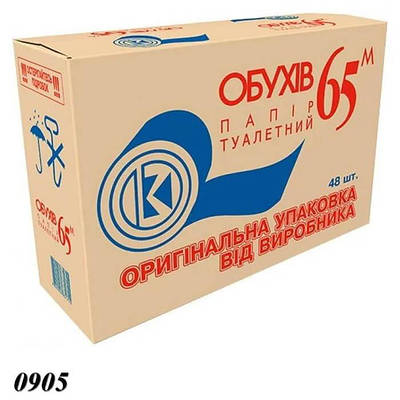 Туалетний папір Обухів 65 м (48шт)
