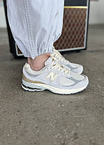 Жіночі Кросівки New Balance 2002R Grey Beige / Нью Беланс 2002Р Сірі з Бежевим, фото 4