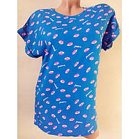 Блуза-футболка жіноча зі штапелю розміри 44, 46, 48