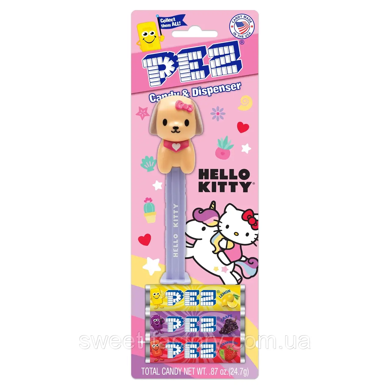 Диспенсер Pez Hello Kitty Puppy 24g