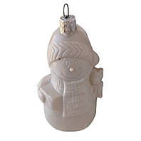 Пластмасова іграшка на ялинку "Сніговик" 9,5*5,5 см.