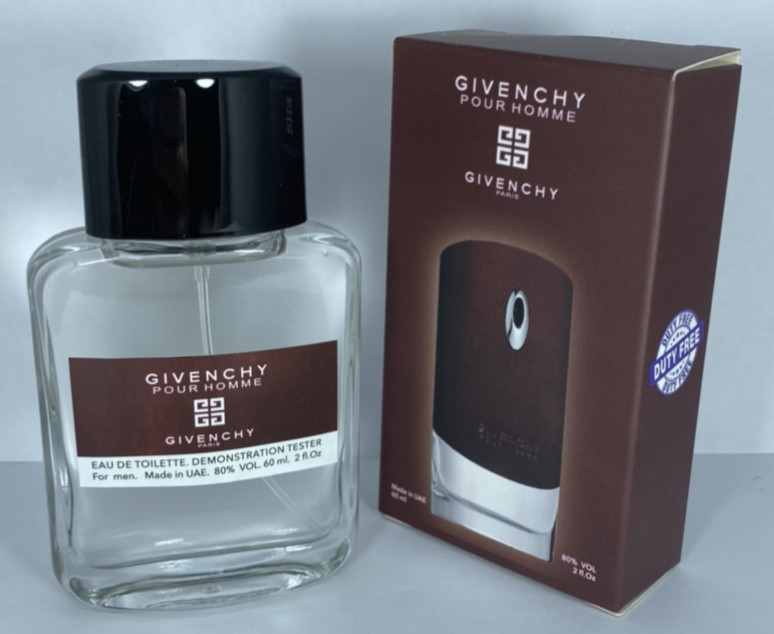 Tester 60ml DutyFree Givenchy Pour Homme 60 мл (голограма)