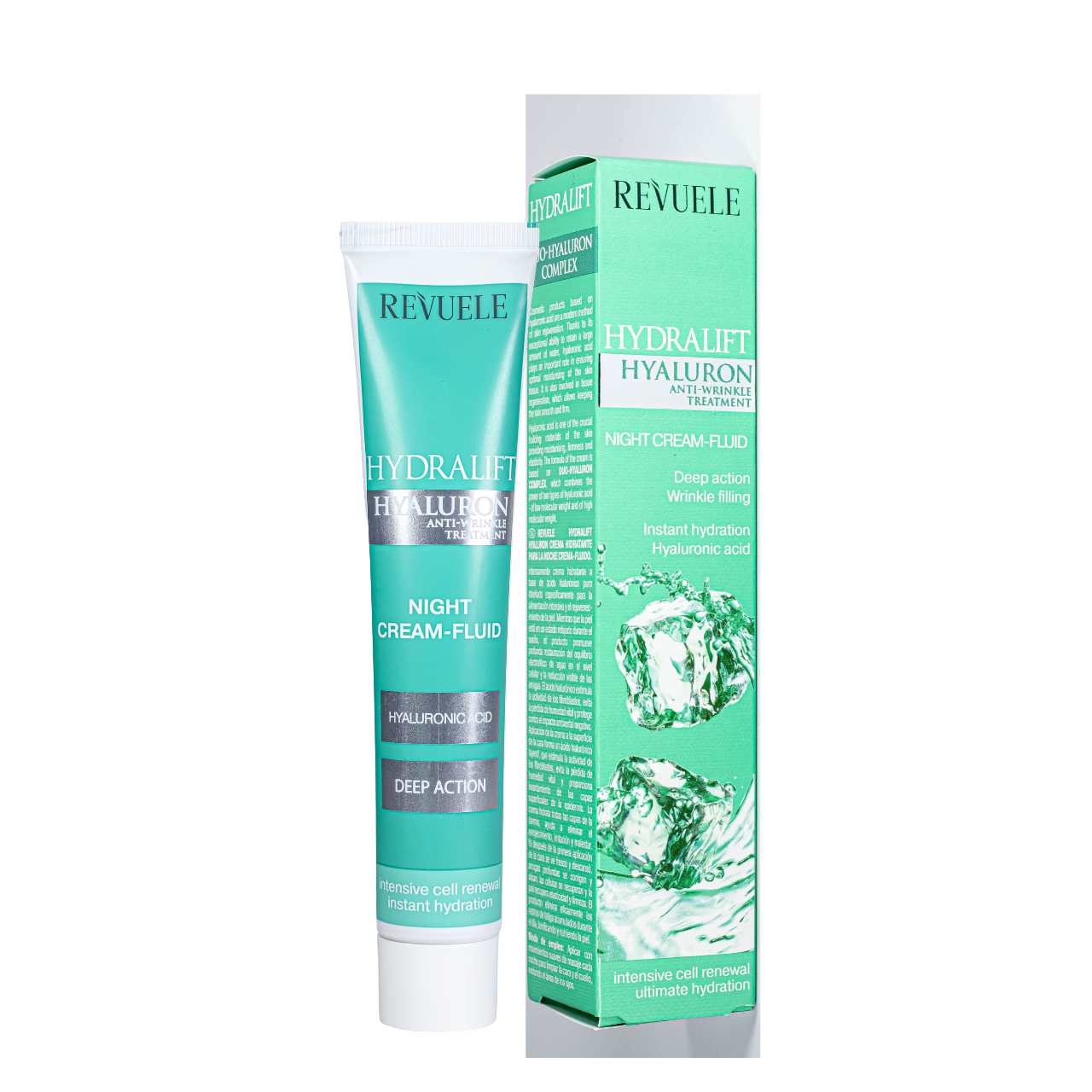 Крем флюїд для обличчя нічний Revuele Hydralift Hyaluron Night Cream Fluid 50 мл