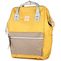 Рюкзак сумка HIMAWARI 1881 -11 YELLOW/KHAKI