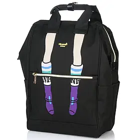 Жіночий стильний міський тканинний повсякденний рюкзак HIMAWARI 3326 BLACK — B