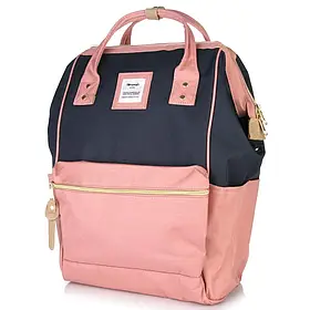Рюкзак жіночий текстильний HIMAWARI 9001 PINK/NAVY NV/PI-B