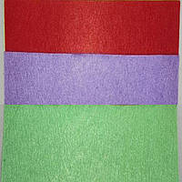 Творчески набор Фетр для рукоделия 3 цвета 6 листов 20х30см 1мм