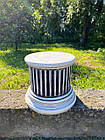 Садова фігура постамент, біла колона для скульптур, підставка під статую в сад 23 см, фото 8