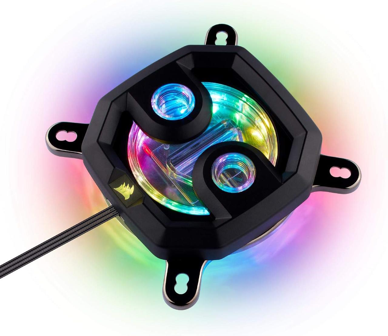 Серія Corsair Hydro X, водяний блок процесора XC7 RGB, 16 світлодіодів RGB з індивідуальною адресою, програмне забезпечення, 1200/