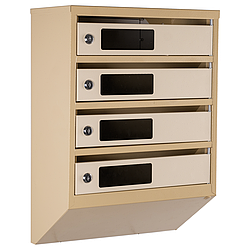 Ящик поштовий багатосекційний ЯП04С (бежевий)