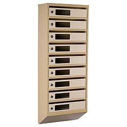 Ящик поштовий багатосекційний ЯП09С (бежевий)