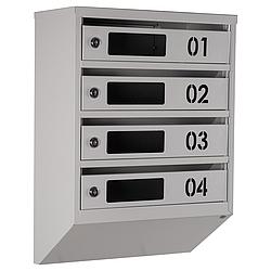 Ящик поштовий багатосекційний ЯП04D (сірий)