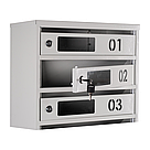Ящик поштовий багатосекційний ЯП04D (сірий), фото 3