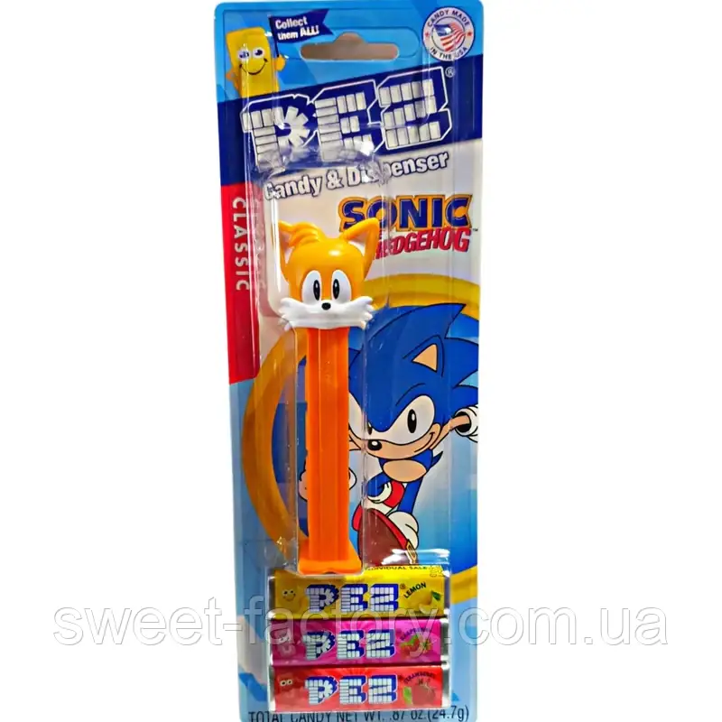 Диспенсер Pez Sonic Tails 24g