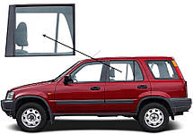 Бічне скло Honda CR-V 1997-2002 задніх дверей ліве