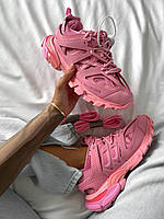 Женские кроссовки Balenciaga Track Pink (розовые) красивые модные яркие демисезонные кроссы 9550
