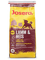 Сухий корм Josera Lamb and Rice 15 кілограм для дорослих собак з ягням і рисом