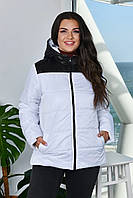 Жіноча куртка 48-50 50-52,52-54, 54-56. біла зелена червона жовта персик