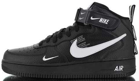 Nike air force 1 mid utility white black best sale