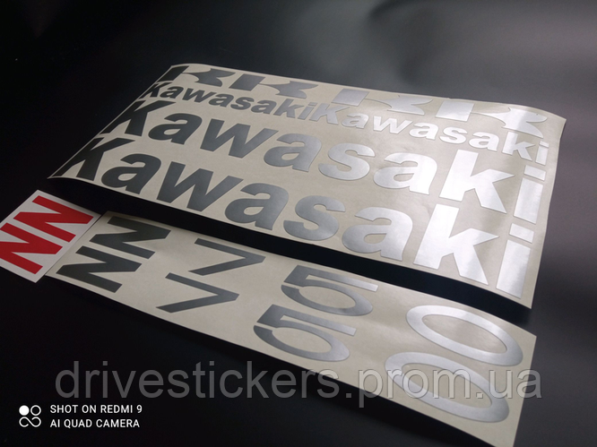 Наклейки на мотоцикл бак пластик Kawasaki z750 кавасаки (ID#1904904498 ...