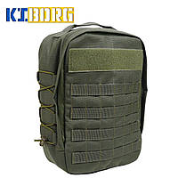 Штурмовой армейский рюкзак из кордуры на системе MOLLE, Тактический рюкзак на плитоноску хаки