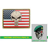 Шеврон патч ПВХ "Американский каратель" (morale patch) сделаем любой шеврон!