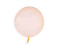 Воздушные шары баблс цвет оранжевый 18"(45 см)