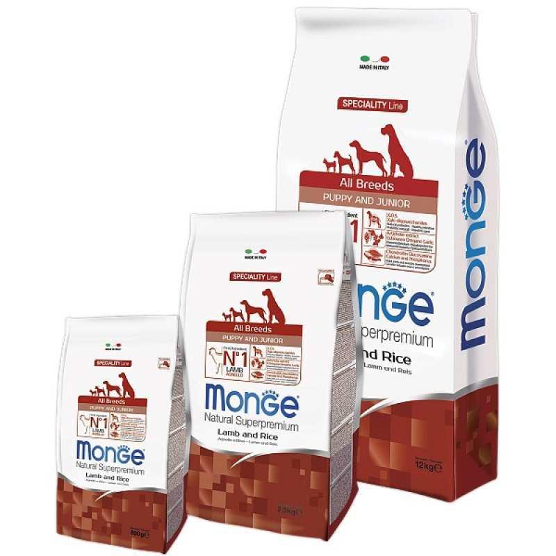 Monge Natural Superpremium All Breeds Puppy & Junior Сухий корм з ягням для цуценят різних порід 2,5кг