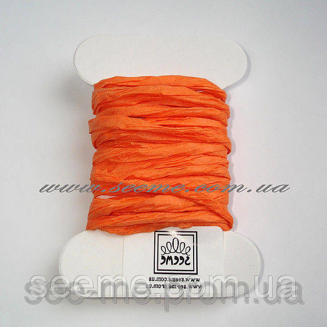 Стрічка паперова, 3м., колір оранжевий, фото 1