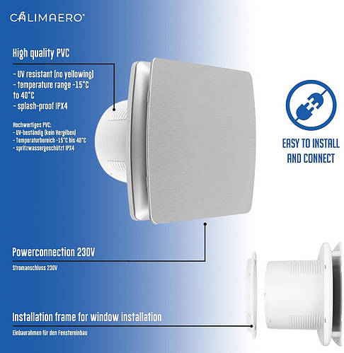 Купить Calimaero Breeze 150 мм Вентилятор для ванной комнаты с датчиком ...