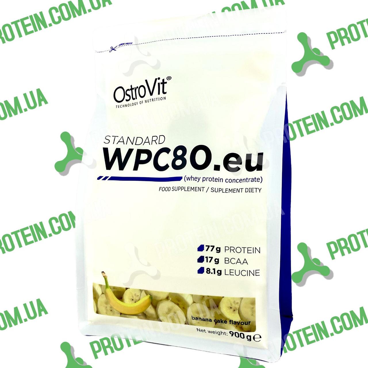 Протеїн OstroVit WPC 80 900 г Banana Cake Банановий Пиріг
