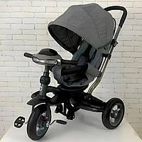 Велосипед триколісний Crosser T-350ECO NEW Темно-сірий
