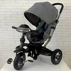Велосипед триколісний Crosser T-350ECO NEW Темно-сірий