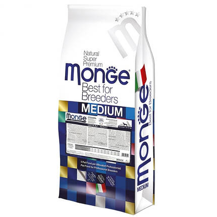 Monge Natural Superpremium Medium Adult Сухий корм з куркою для дорослих собак середніх порід 15кг, фото 1