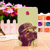 Чехол накладка для Nokia Lumia 630 / 635 с картинкой Собака в кепке