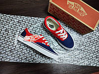 Вансы Navy / RED / Blue текстильные Vans Authentic весна лето унисекс