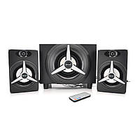 Колонки 2.1 Kisonli TM-7000A, для ПК і ноутбука, живлення 220 V + jack 3.5mm, 15W+2x5W, 20Hz-20KHz, с